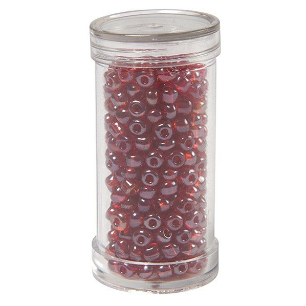 Seed beads, pearls red - size 6